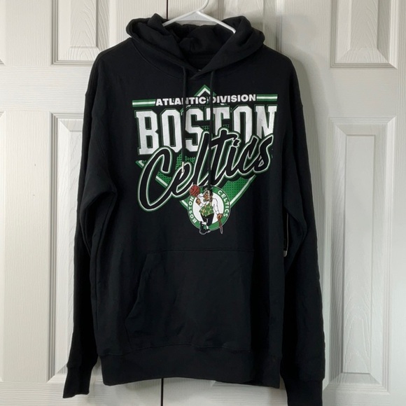 NBA Men’s Boston Celtics Black Color Pullover Hoodie Size M - Picture 2 of 8